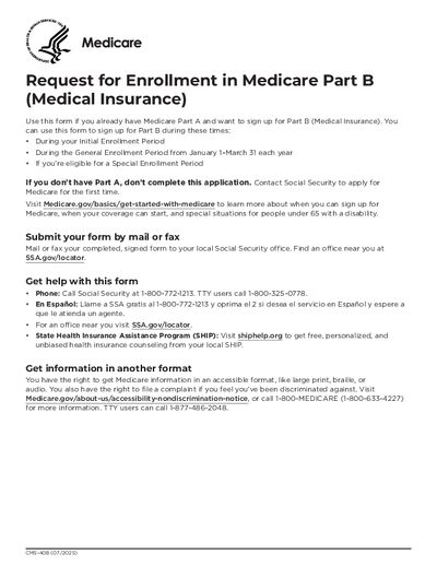 Preview of CMS-40B Form